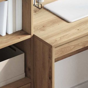 Biurko vidaXL Brązowe 100 cm x 50 cm 9