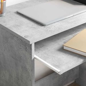 Biurko vidaXL Szare 120.5 cm x 44 cm 12