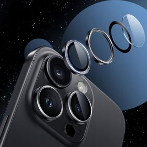 Osłona aparatu Tech-Protect Camring Fit+ do Apple iPhone 14 Pro / 14 Pro Max / 15 Pro / 15 Pro Max / 16 Pro / 16 Pro Max / 17 Pro / 17 Pro Max Black 2