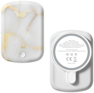 LAUT POWER CHARGE White Marble Powerbank comp.with MagSafe 4