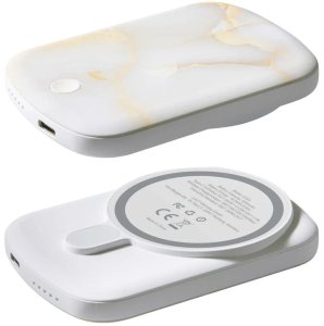 LAUT POWER CHARGE White Marble Powerbank comp.with MagSafe 6