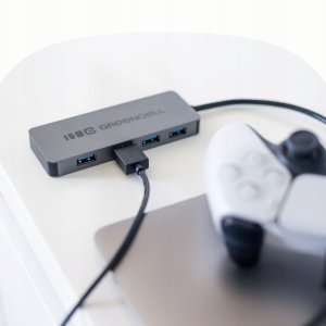 Adapter Basic HUB Greencell USB-A 4in1 (4×USB 3.0) – szybki transfer 5 Gb/s, aluminiowa obudowa 7