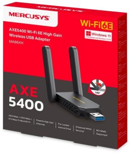 Karta sieciowa Mercusys MERCUSYS MA86XH WiFi6E USB adapter (AXE5400,2,4GHz/5GHz/6GHz,USB3.0) 4