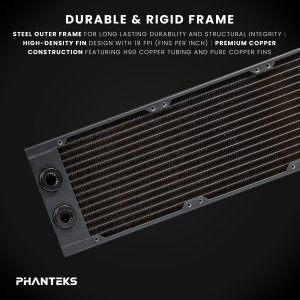 Phanteks Phanteks Glacier EZ-Fit 420RAD-30 Radiator - 420mm, schwarz 2