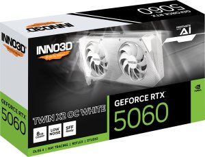 INNO3D GEFORCE RTX 5060 8GB TWIN X2 OC WHITE GDDR7 3xDP 1xHDMI 2