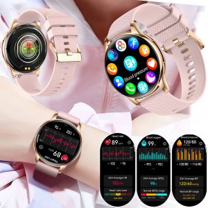 SMARTWATCH ZEGAREK WATCH DAMSKI ROZMOWY MENU POLSKIE PULS OKRĄGŁY SPORT PL Y11 19