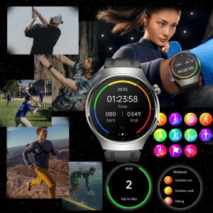 SMARTWATCH SMARTBAND BAND OPASKA ZEGAREK AMOLED SP02 BLUETOOTH 5ATM PRO FIT MT200 3