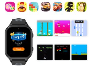 SMARTWATCH DLA DZIECI ZEGAREK DZIECIĘCY GPS 4G LOKALIZATOR NA KARTĘ SIM GRY LT56 5