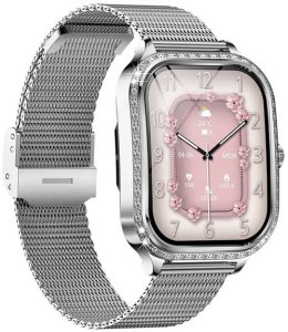 SMARTWATCH WATCH ZEGAREK AMOLED BLUETOOTH ROZMOWY MENU PL DAMSKI SMARTBAND MK88 17