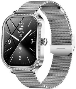 SMARTWATCH WATCH ZEGAREK AMOLED BLUETOOTH ROZMOWY MENU PL DAMSKI SMARTBAND MK88 18