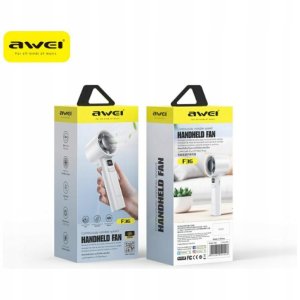 Wentylator Awei Mini wiatrak bezprzewodowy AWEI F36 2200mAh biały 2