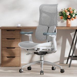 Fotel gamingowy Sihoo DORO S100 Mesh White 8