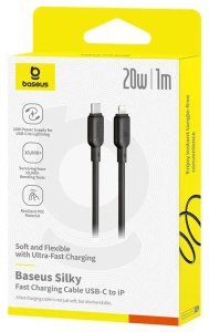 Kabel USB Baseus USB-C - Lightning 2 m Czarny (P10377700113-01) 3