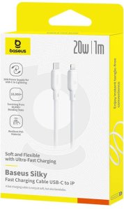 Kabel USB Baseus USB-C - Lightning 2 m Biały (P10377700213-01) 2