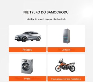 Zestaw PDR do usuwania wyciągania wgnieceń 107 szt. Duży XXL 5