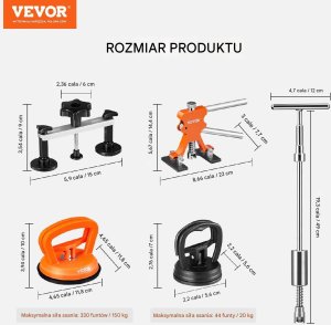 Zestaw PDR do usuwania wyciągania wgnieceń 107 szt. Duży XXL 6