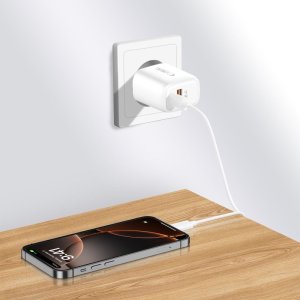 Ładowarka sieciowa Tech-Protect NCA20 USB-A, USB-C Network Charger PD 20W / QC3.0 White 7