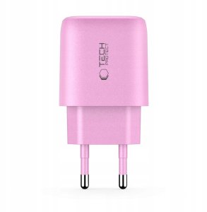 Ładowarka sieciowa Tech-Protect NCA30 USB-A, USB-C Network Charger PD 30W / QC3.0 Baby Pink 3