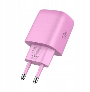 Ładowarka sieciowa Tech-Protect NCA30 USB-A, USB-C Network Charger PD 30W / QC3.0 Baby Pink 4