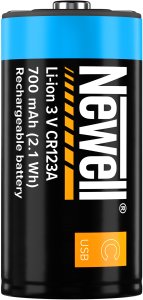 NEWELL NL4206 Akumulator CR123A USB-C 700 mAh 2 szt. blister 6