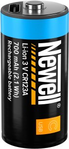 NEWELL NL4206 Akumulator CR123A USB-C 700 mAh 2 szt. blister 8