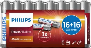 Philips Power Alkaline Battery LR03P32FV/10, Single-use battery, AAA, Alkaline, 1.5 V, 32 pc(s), 3 year(s) 2