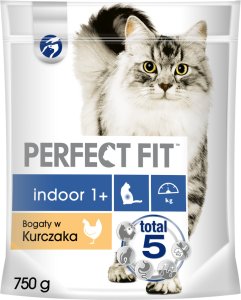 PERFECT FIT (Indoor 1+) 6x750g Bogaty w kurczaka - sucha karma dla kota żyjącego w domu 3