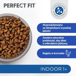 PERFECT FIT (Indoor 1+) 6x750g Bogaty w kurczaka - sucha karma dla kota żyjącego w domu 5