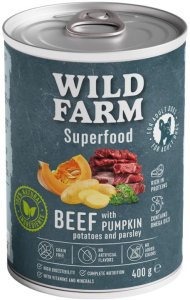 WILD FARM Superfood Beef 6x400g bezzbożowa karma dla psa 3