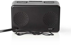 Nedis Radiobudzik CLAR002BK LED AUX projekcja 2x budzik FM Czarny 2
