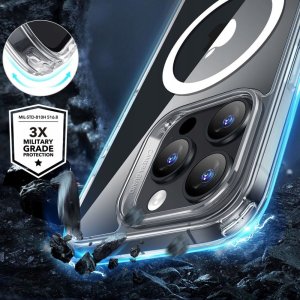 ESR CLASSIC HYBRID MAGSAFE & TEMPERED GLASS IPHONE 17 PRO CLEAR 2