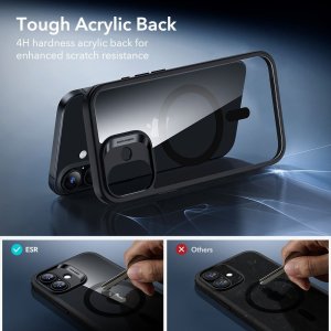ESR CLASSIC HYBRID MAGSAFE & TEMPERED GLASS IPHONE 17 CLEAR/BLACK 7