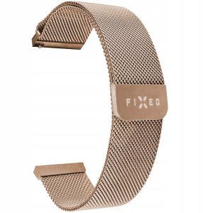 Fixed Fixed | Mesh Strap with Quick Release, 18mm, Stainless Steel Mesh Strap for Smartwatch | Gold 4