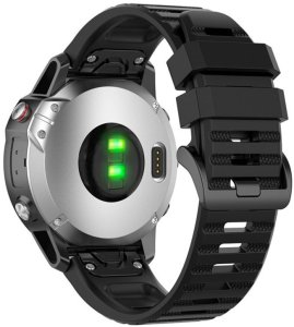 Fixed | Silicone Strap for Garmin QuickFit 26mm | Black 2
