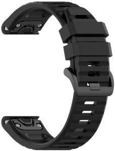 Fixed | Silicone Strap for Garmin QuickFit 26mm | Black 3