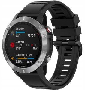 Fixed | Silicone Strap for Garmin QuickFit 26mm | Black 7