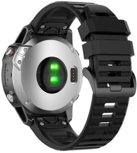 Fixed | Silicone Strap for Garmin QuickFit 26mm | Black 9