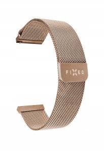 Fixed Fixed | Mesh Strap with Quick Release 20mm for Smartwatch | Rose gold 3