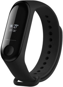 Fixed | Silicone Strap for Xiaomi Mi Band 3/4 | Black 2