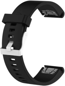 Fixed | Silicone Strap for Garmin QuickFit 20mm | Black 10