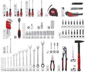 Zestaw narzędzi Einhell E-CASE 80 el. 2