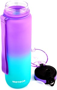 Meteor Bidon sportowy 1000 ml fioletowy/błękitny 2