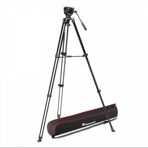 Manfrotto tripod set MVK500XAM 500X & Twin Leg Video Alu Kit 3