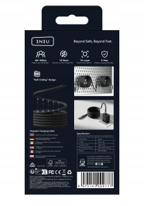Kabel USB INIU Leopard Magnetic Cable 240W 5