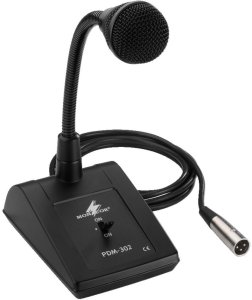 Mikrofon Monacor PDM-302, 60 - 12000 Hz, 600 O, Cardioid, Dynamic, Wired, XLR-3 2