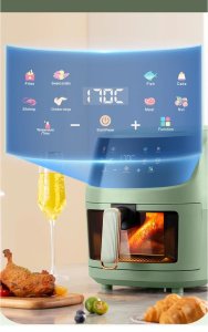 Frytkownica beztłuszczowa Linbox Frytkownica beztłuszczowa 5502 zielona 15