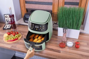 Frytkownica beztłuszczowa Linbox Frytkownica beztłuszczowa 5502 zielona 6