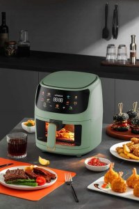 Frytkownica beztłuszczowa Linbox Frytkownica beztłuszczowa 5502 zielona 8