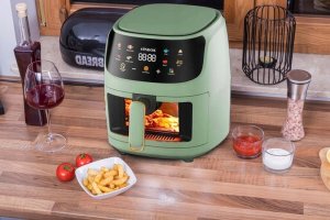 Frytkownica beztłuszczowa Linbox Frytkownica beztłuszczowa 5502 zielona 10