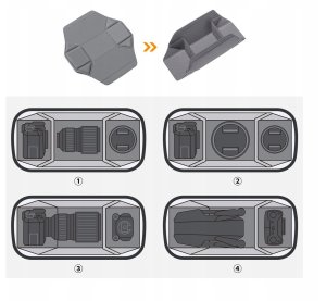 Torba Fotograficzna Walizka Saszetka Etui Na Aparat Kamerę Telefon K&f 10l / Czarny / Kf13.157v1 5